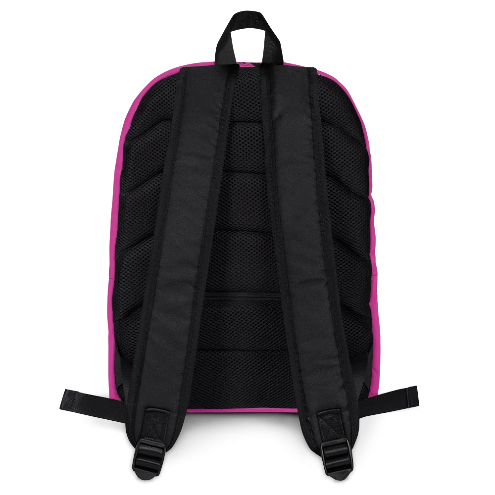 Athletic Apparatus Pink Black logo Backpack