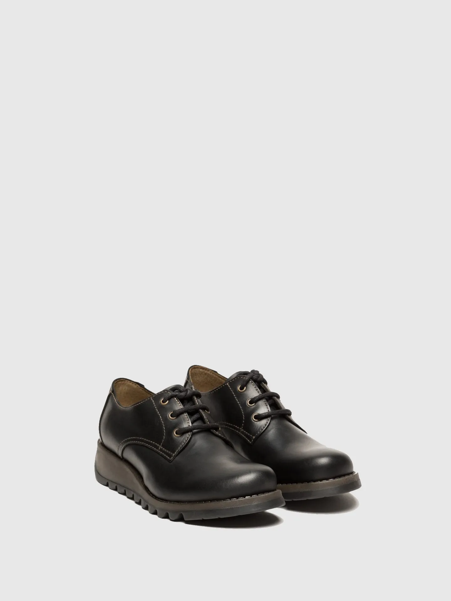 Coal Black Derby Shoes