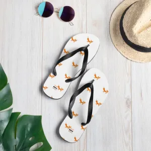 Red Fox Rubber Sole Flip Flops
