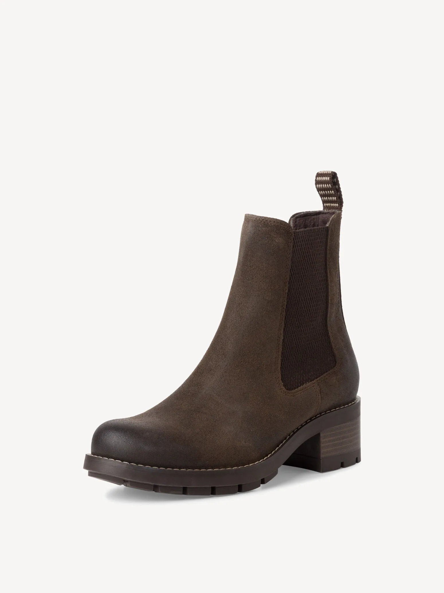 Tamaris Women's 1-25490-43 Leather Chelsea Boots Mocca Brown