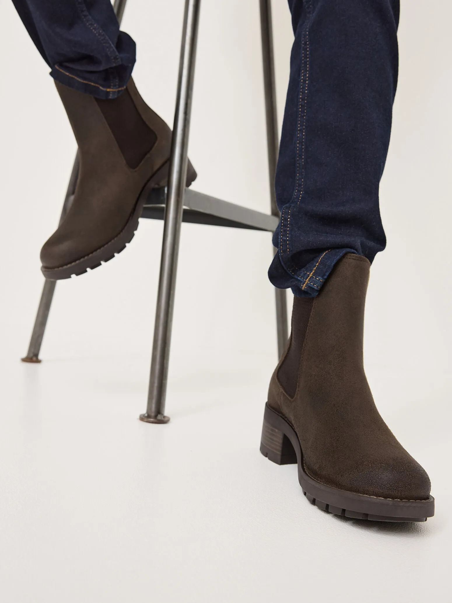 Tamaris Women's 1-25490-43 Leather Chelsea Boots Mocca Brown