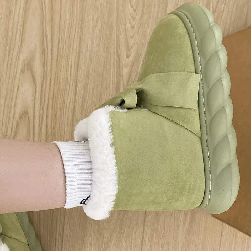 Thickened Plus-piled Long Plush Non-slip Warm Cotton Snow Boot
