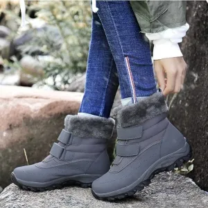 Women's Thick Fur Waterproof Snow Boots